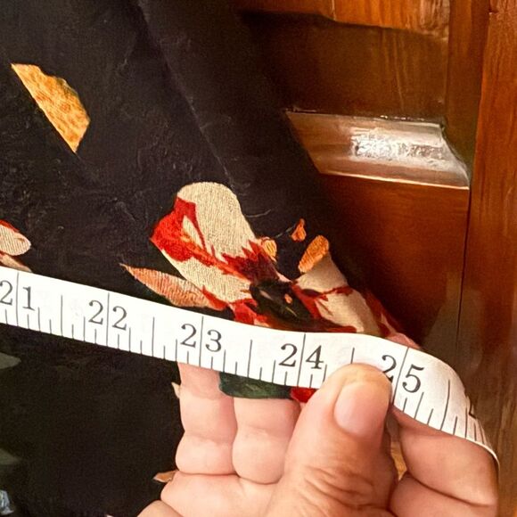 Longyuan Maxi Dress 3XL Plus Size Short Sleeve Jersey Knit Stretch Black EUC - Picture 4 of 5